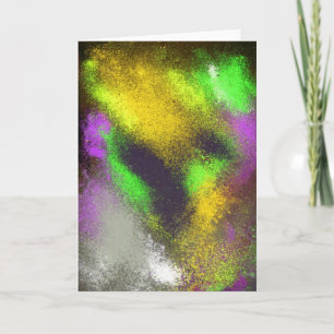 Clusters Yellow Greeting Card