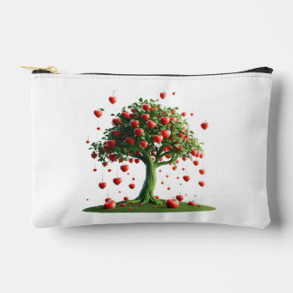 Clutch bag with tree of love print