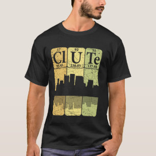 Clute Periodic Table Elements Clute Texas Retro T-Shirt