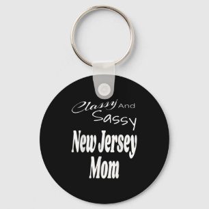 Cly And Sy New Jersey Mom Funny Humor Saying Quote Key Ring
