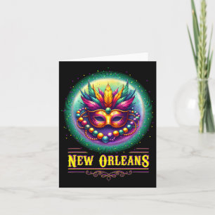 Cly New Orleans Bourbon Street Cool Fun Nola Mardi Card