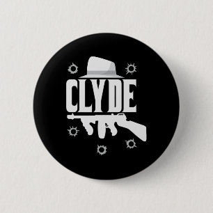 Clyde And Bonnie Halloween Matching Couples Costum 6 Cm Round Badge