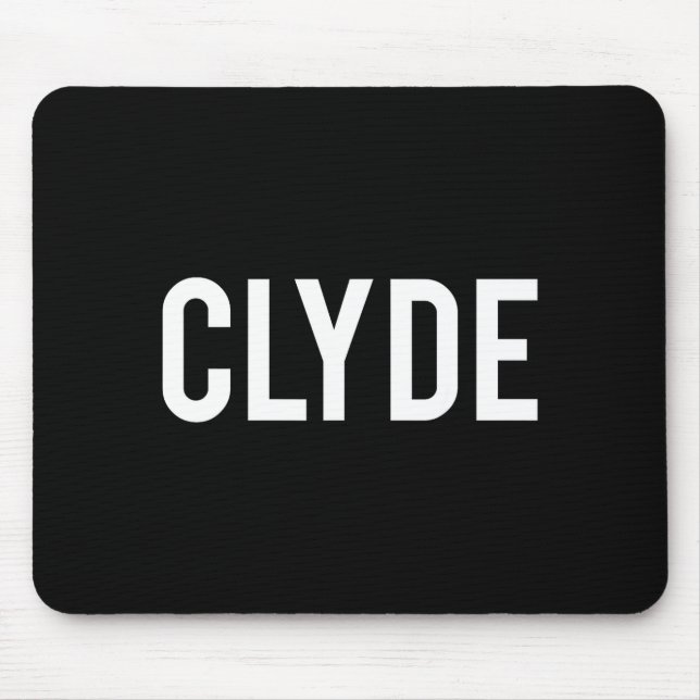 Clyde - Cool New Funny Name Fan Gift Tee  Mouse Mat (Front)