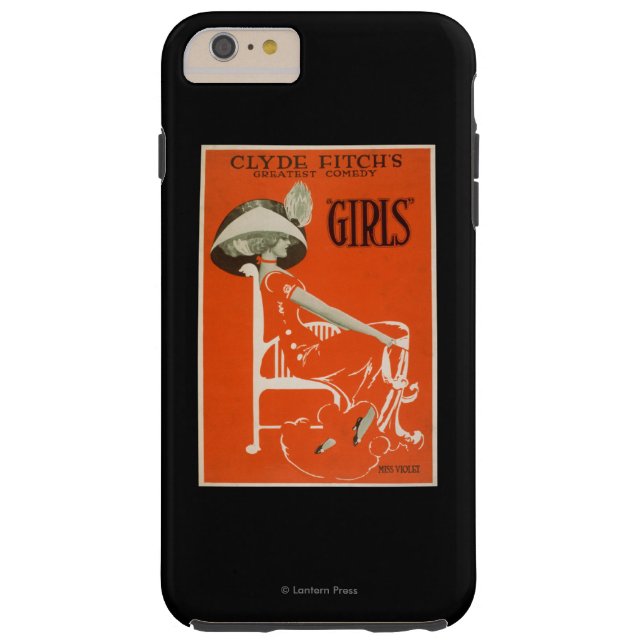 Clyde Fitch's Greatest Comedy, "Girls" Theatre 2 Case-Mate iPhone Case (Back)