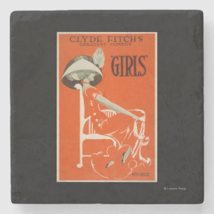 Clyde Fitch's Greatest Comedy, "Girls" Theatre 2 Stone Coaster