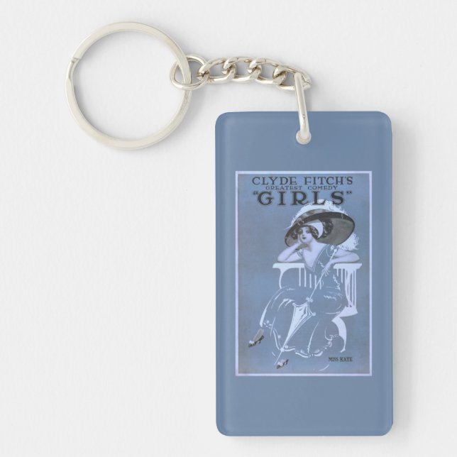 Clyde Fitch's Greatest Comedy, "Girls" Theatre Key Ring (Front)