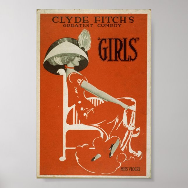 Clyde Fitch's greatest comedy Vintage Poster (Front)