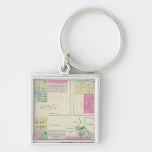Clyde, Glasco, Jamestown, Kansas Key Ring