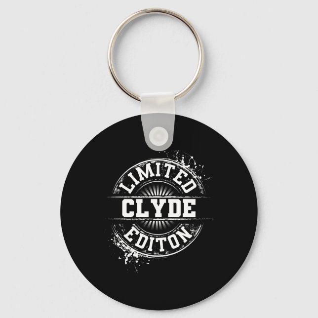 Clyde Limited Edition Funny Personalized Name Joke Key Ring (Front)