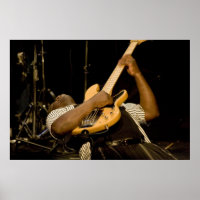 "Clyde" Plays Electric Bass Print