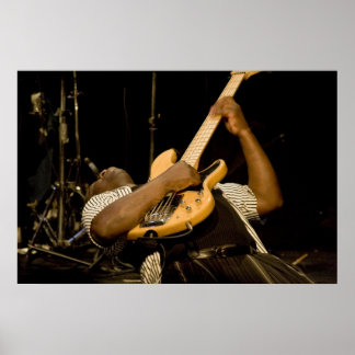 "Clyde" Plays Electric Bass Print