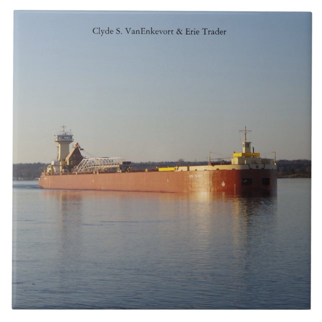 Clyde S. VanEnkevort & Erie Trader tile (Front)