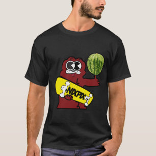 Clyde with Watermelon and Nixpix Skateboard Logo T-Shirt