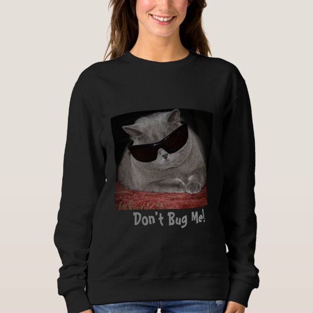 Clyde's a Cool Dude black sweatshirt (Front)