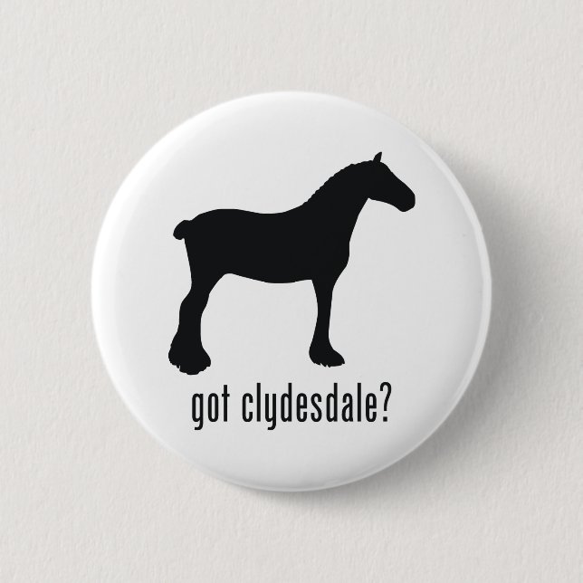 Clydesdale 6 Cm Round Badge (Front)