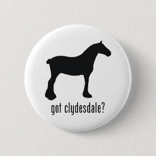 Clydesdale 6 Cm Round Badge