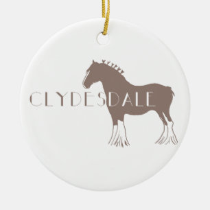 Clydesdale Ceramic Tree Decoration