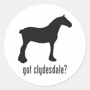 Clydesdale Classic Round Sticker
