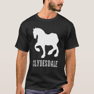Clydesdale  Clydesdale Rider Giant Feet Horse 4 T-Shirt