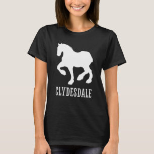 Clydesdale  Clydesdale Rider Giant Feet Horse 4 T-Shirt