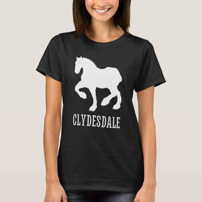 Clydesdale  Clydesdale Rider Giant Feet Horse 4 T-Shirt (Front)
