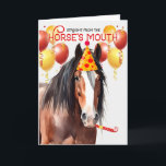 Clydesdale Draught Horse Funny Birthday Card<br><div class="desc">A fun birthday card for the lover of the Clydesdale horse breed featuring a great looking draught horse dressed up for a birthday party.</div>