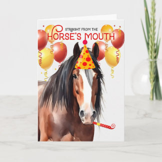 Clydesdale Draught Horse Funny Birthday Card