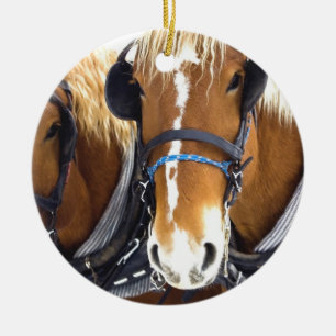 Clydesdale Draught   Horse Ornament