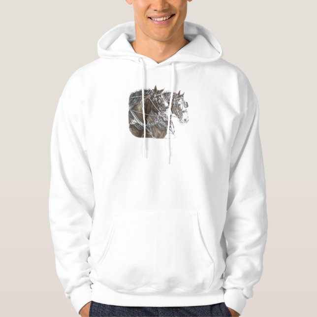 Clydesdale Draught Horse Team Hoodie (Front)
