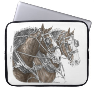 Clydesdale Draught Horse Team Laptop Sleeve