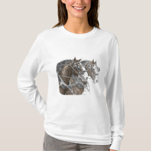Clydesdale Draught Horse Team T-Shirt