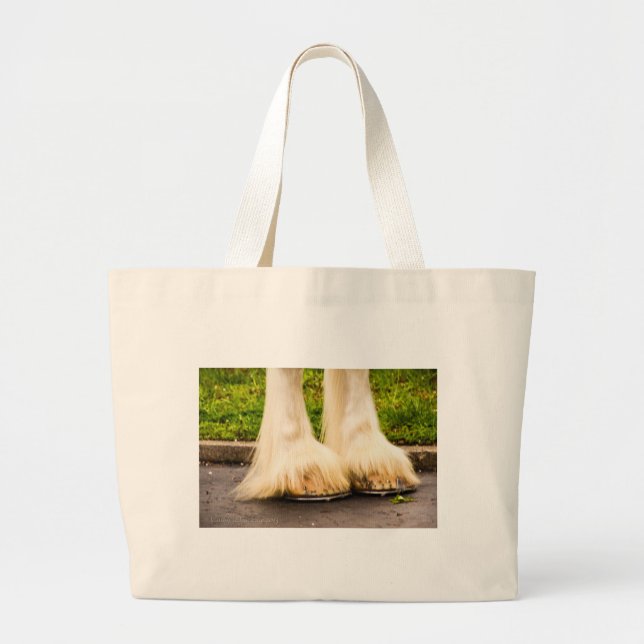 Clydesdale Feet Large Tote Bag (Front)
