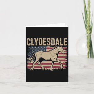 Clydesdale Horse Giant Horse Pony Horseback Riding Card
