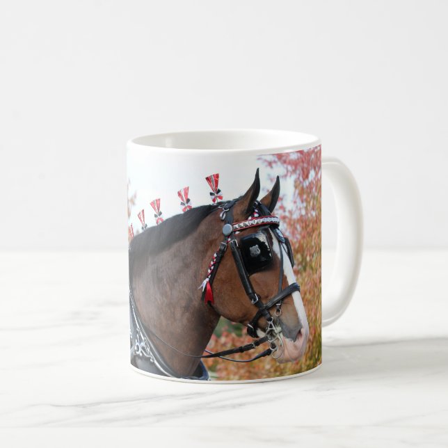 Clydesdale horse mug (Front Right)