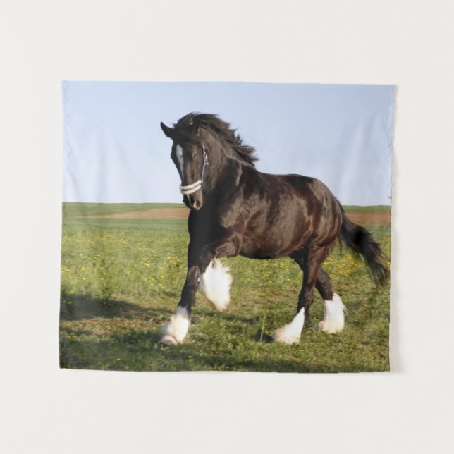 Clydesdale Horse  Tapestry (Front (Horizontal))