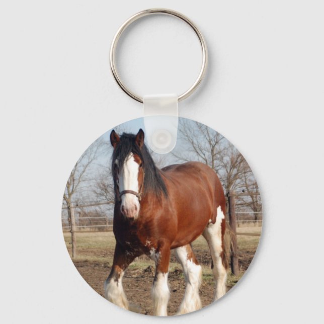 Clydesdale keychain (Front)