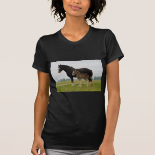 clydesdale mare and filly T-Shirt