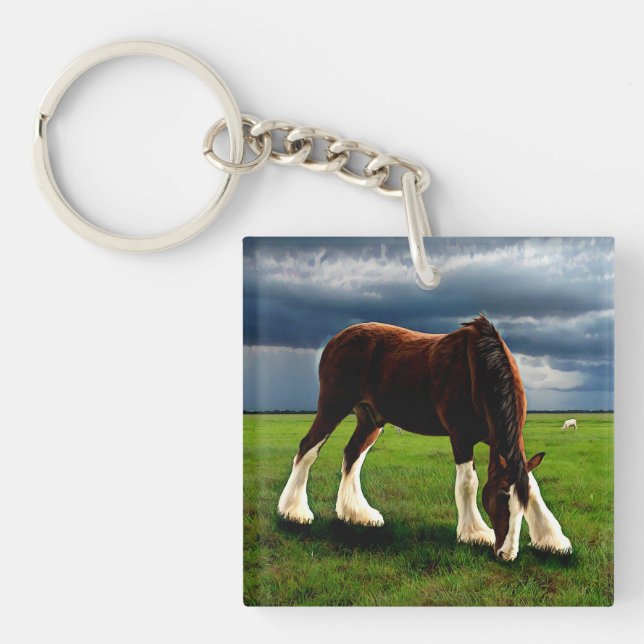 Clydesdale Storm Key Ring (Front)