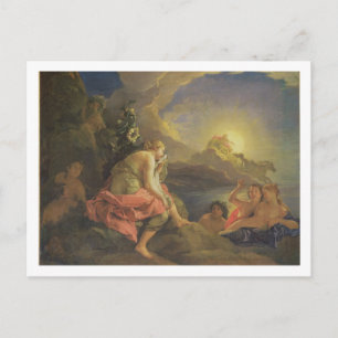 Clytie Transformed into a Sunflower, 1688 (oil on Postcard
