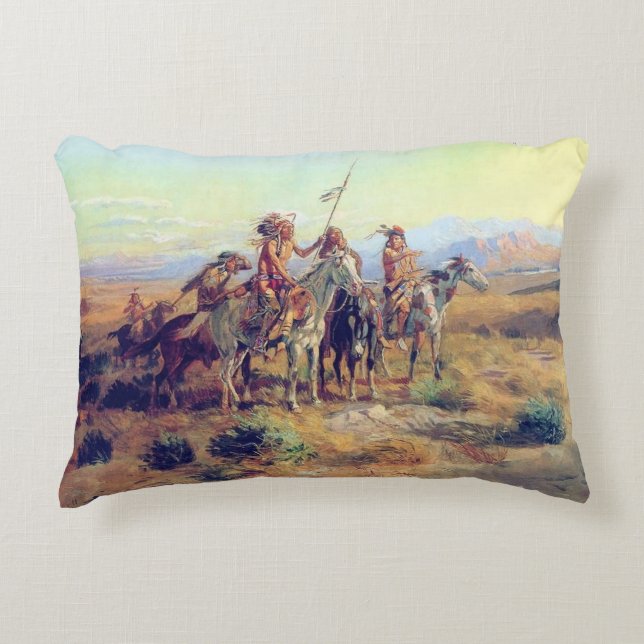 CM Russell The Scouts Fine Art Decorative Cushion (Front)
