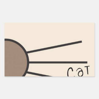 CM Whiskers Logo Rectangular Sticker