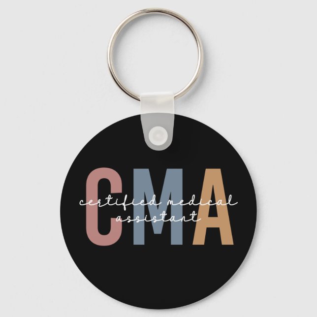CMA Certified Medical Assistant Key Ring (Front)