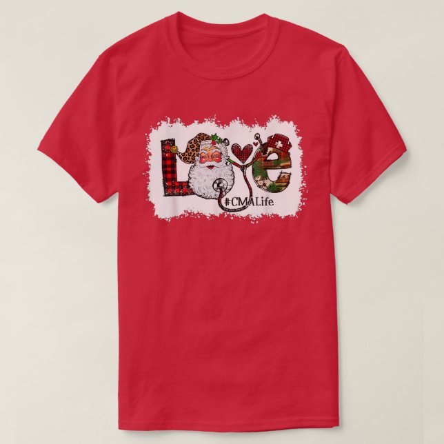 CMA Love CMA NURSE Christmas Hello 2022 CMA 2022 H T-Shirt (Design Front)