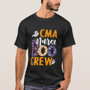 CMA Nurse Boo Crew Scary Nurse Halloween Ghost Spi T-Shirt