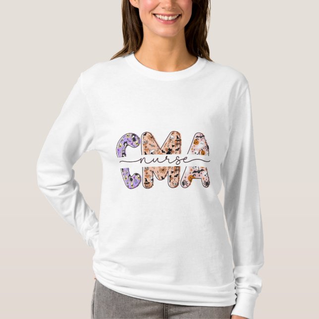 CMA Nurse Long Sleeve T-Shirt (Front)