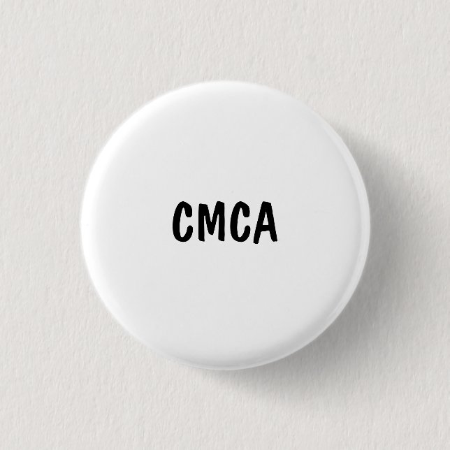 CMCA 3 CM ROUND BADGE (Front)