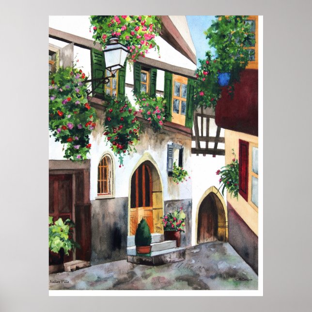 CMCarlson  Italian Villa Poster (Front)