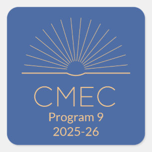 CMEC Stickers - square, Program 9, 1.5"x1.5"