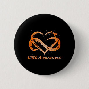 CML Warrior I'm Fine Chronic Myeloid Leukaemia Awa 6 Cm Round Badge