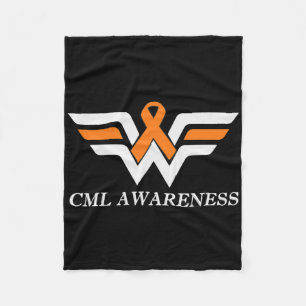 Cml Warrior I'm Fine Chronic Myeloid Leukaemia Awa Fleece Blanket